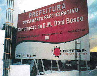 Placa da Prefeitura de Belo Horizonte